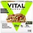Vital Pursuit Chicken Spinach & Artichoke Sandwich Melt package