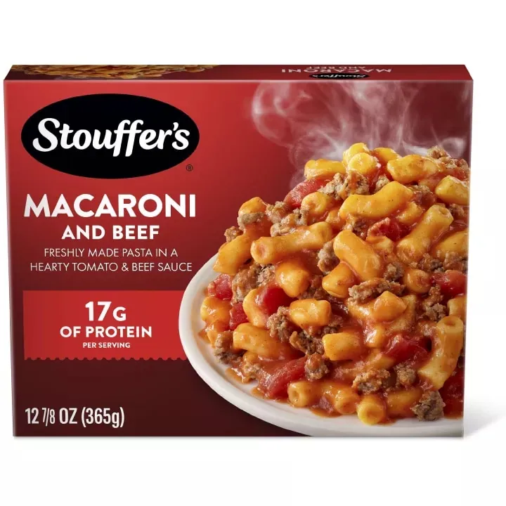 Stouffer’s Macaroni & Beef package