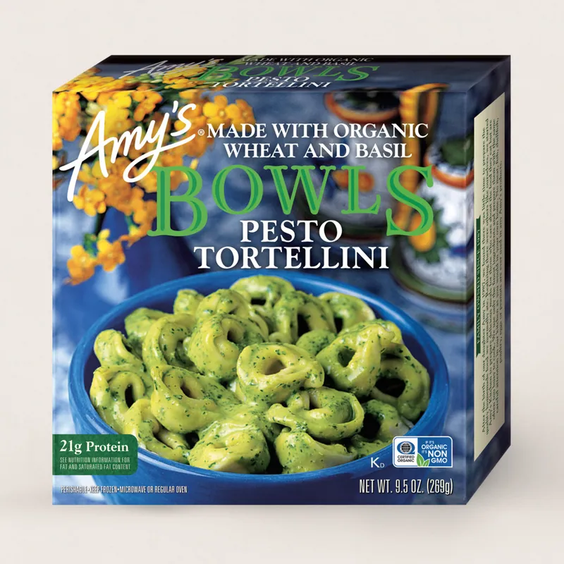 Amy's Kitchen Pesto Tortellini Bowl package