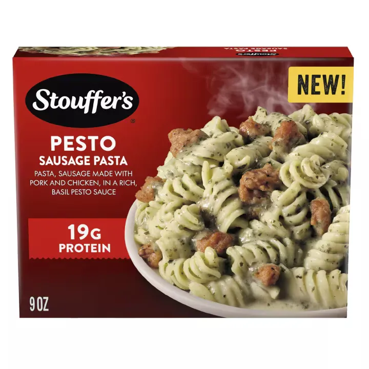 Stouffer’s Pesto Sausage Pasta package