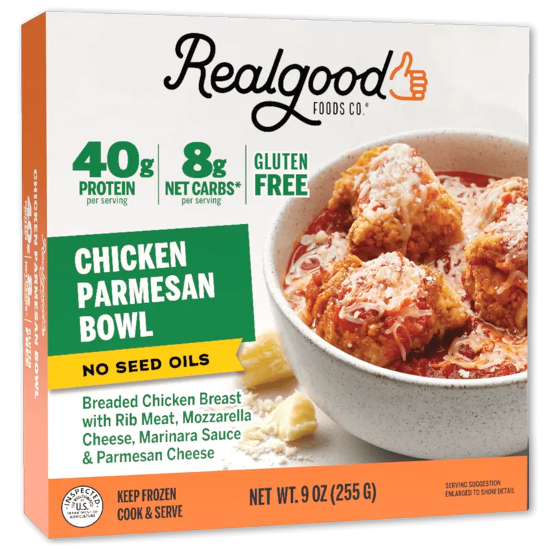 Real Good Foods Chicken Parmesan Bowl package