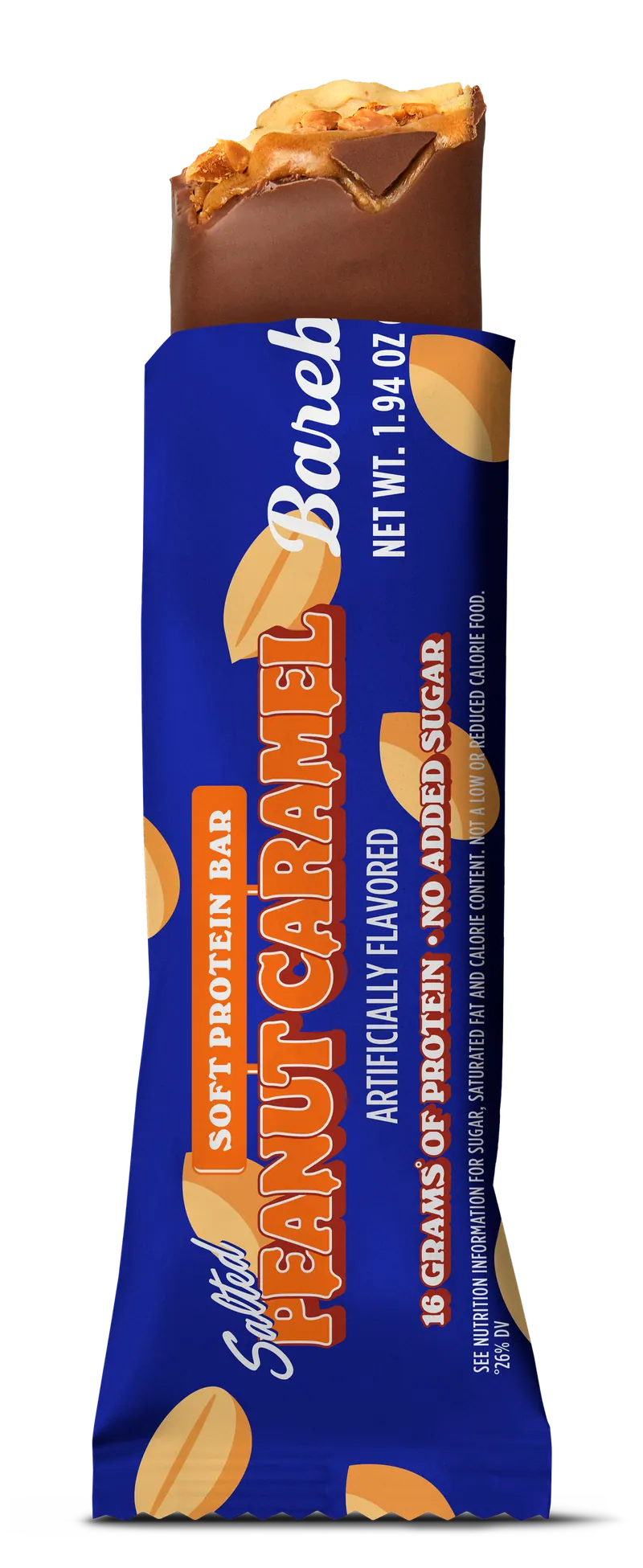 Barebells Salted Peanut Caramel Soft Protein Bar package