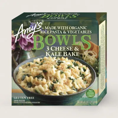 Amy's Kitchen 3 Cheese & Kale Bake Bowl package