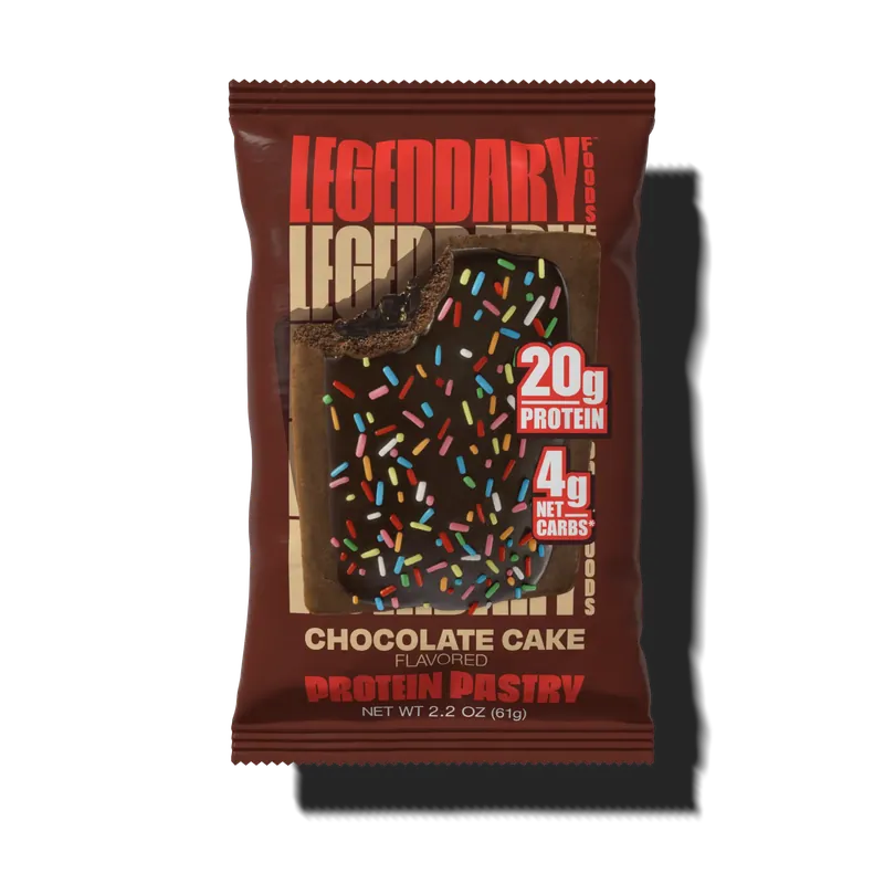 Legendary Foods Chocolate Cake Protein Pastry package