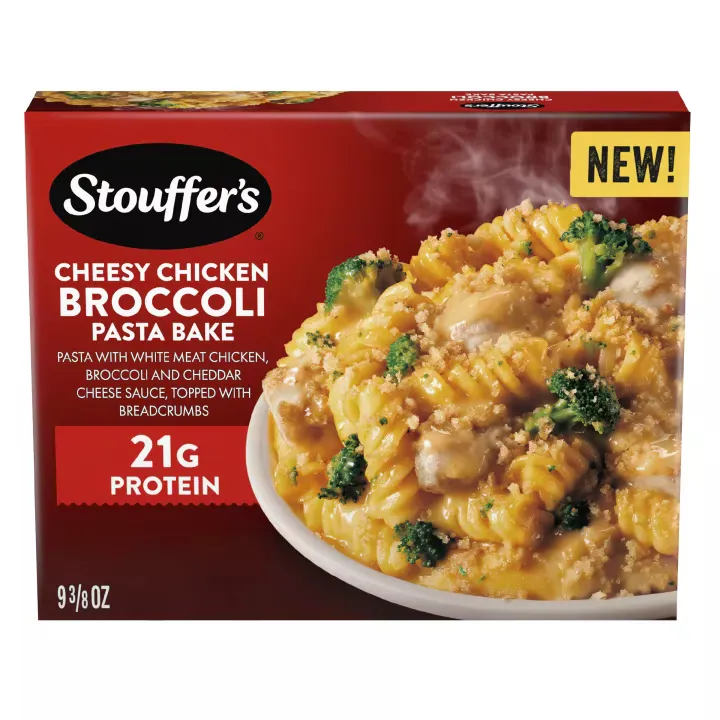 Stouffer’s Cheesy Chicken Broccoli Pasta Bake package