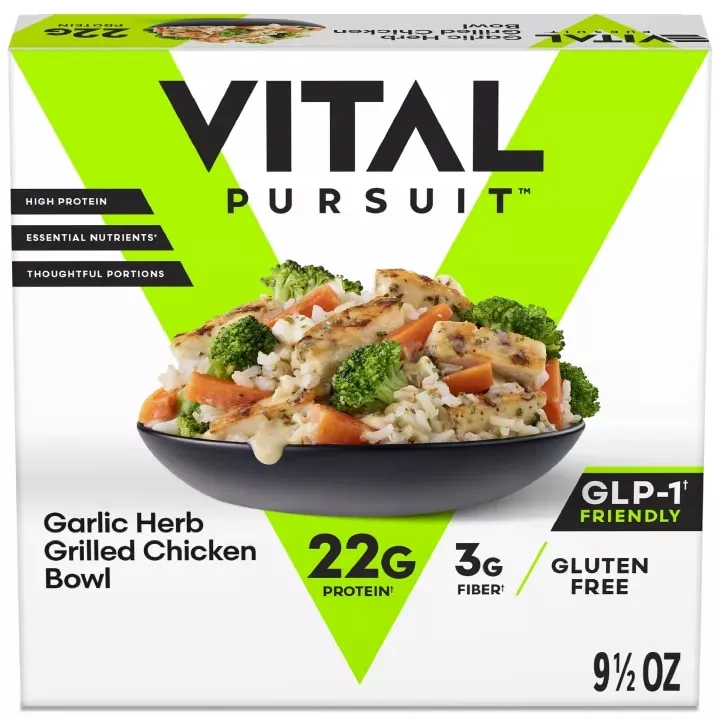 Vital Pursuit Garlic Herb Grilled Chicken Bowl package