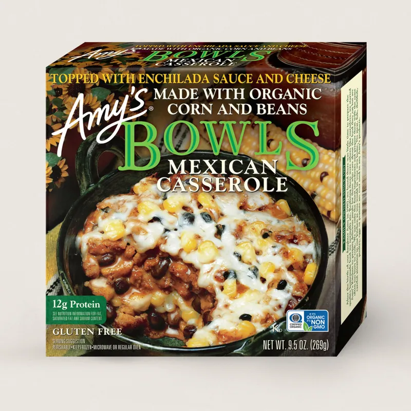 Amy's Kitchen Mexican Casserole Bowl package