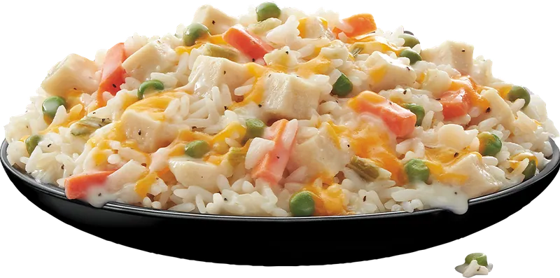 Michelina’s Four-Cheese Chicken & Rice package